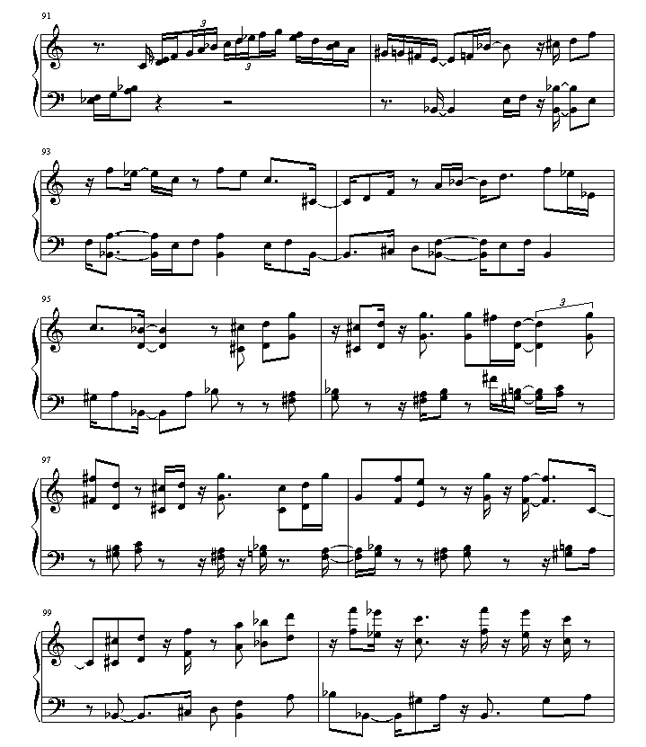 绮想輪旋曲钢琴曲谱（图12）