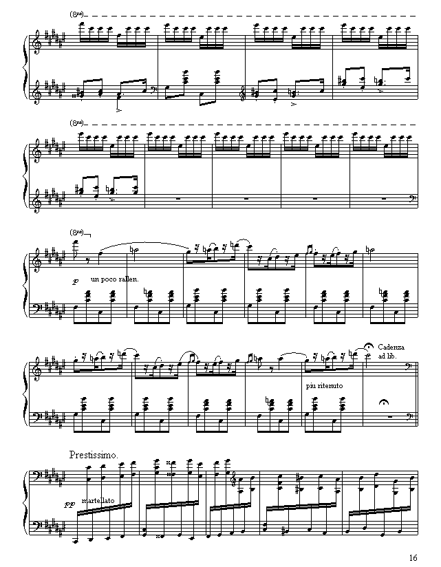 匈牙利狂想曲第二号钢琴曲谱（图16）