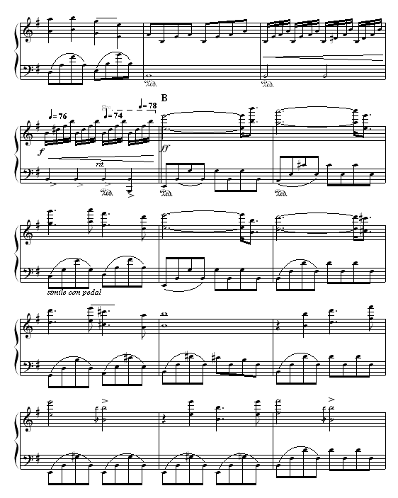 出埃及记钢琴曲谱（图2）