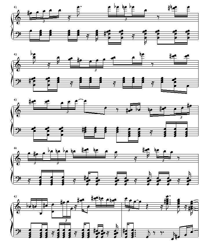 绮想輪旋曲钢琴曲谱（图6）