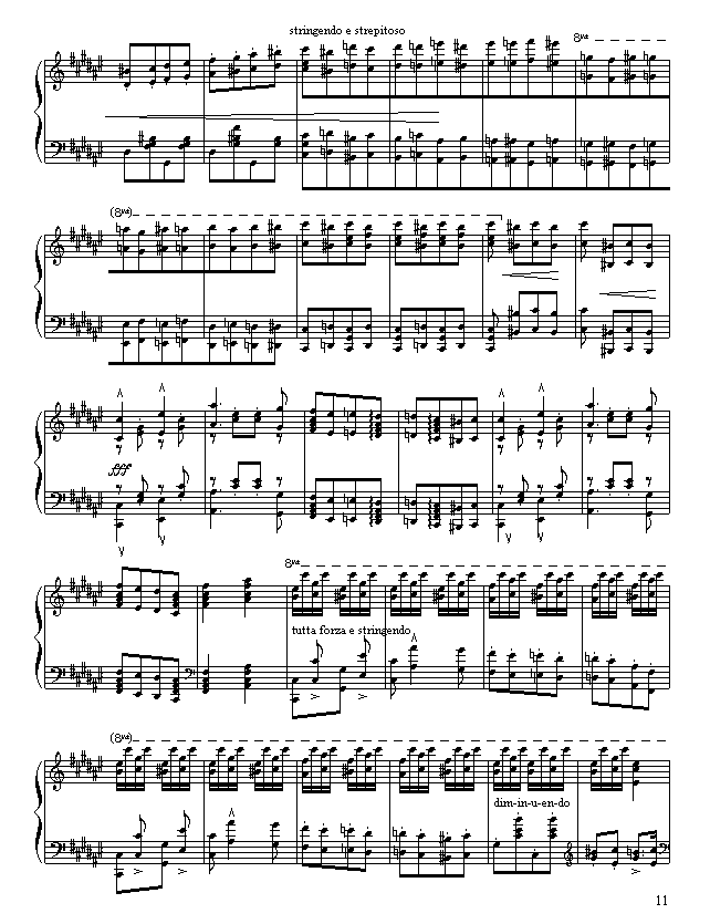 匈牙利狂想曲第二号钢琴曲谱（图11）