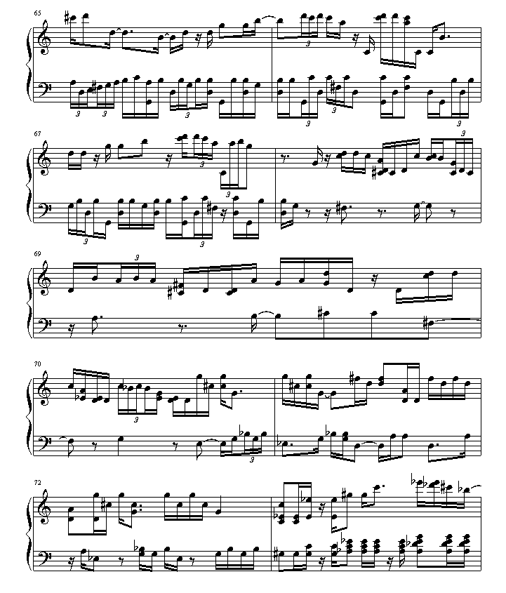 绮想輪旋曲钢琴曲谱（图9）