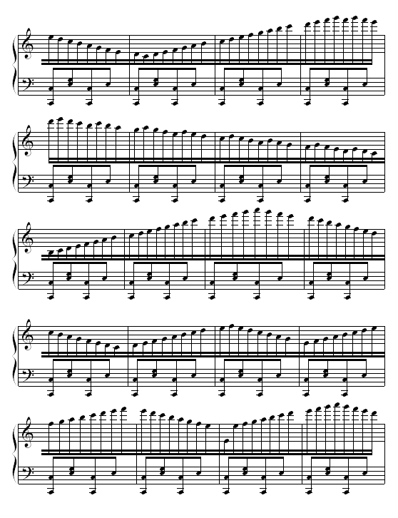 C小调练习曲钢琴曲谱（图2）