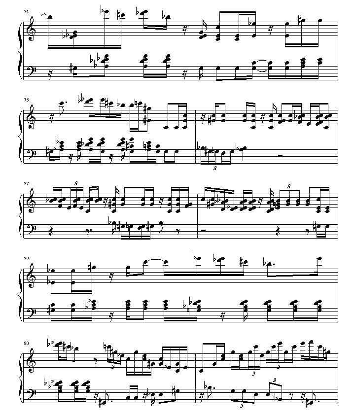绮想輪旋曲钢琴曲谱（图5）
