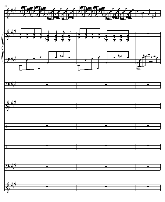 幽灵狂想曲钢琴曲谱（图10）