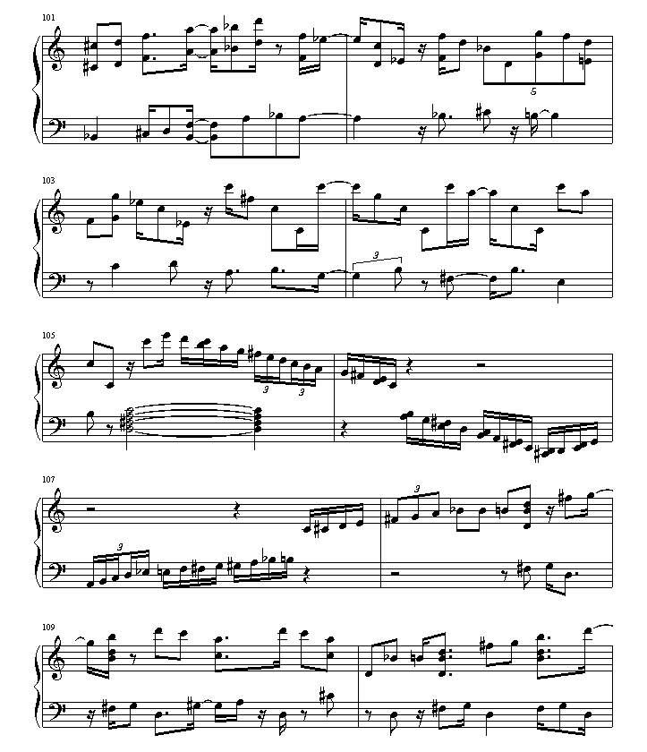 绮想輪旋曲钢琴曲谱（图13）