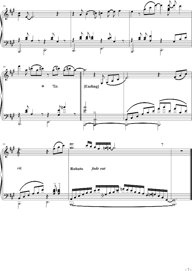 月光下的双人舞钢琴曲谱（图7）