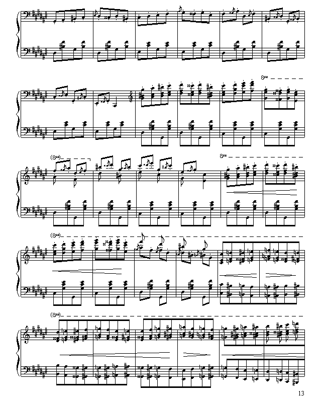 匈牙利狂想曲第二号钢琴曲谱（图13）