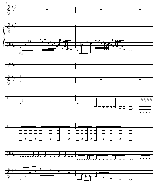 幽灵狂想曲钢琴曲谱（图3）