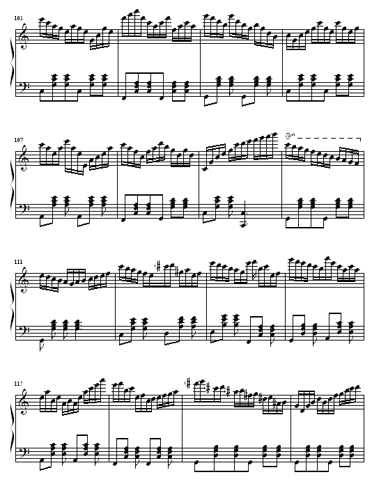狂欢圆舞曲钢琴曲谱（图7）
