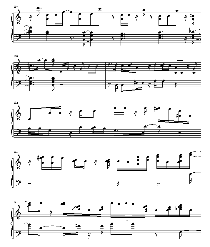 绮想輪旋曲钢琴曲谱（图20）