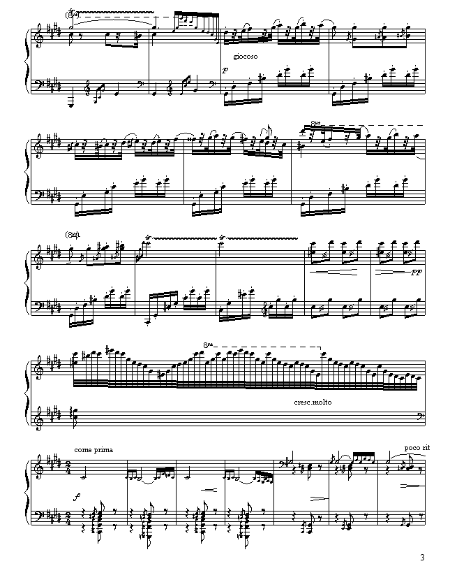 匈牙利狂想曲第二号钢琴曲谱（图3）