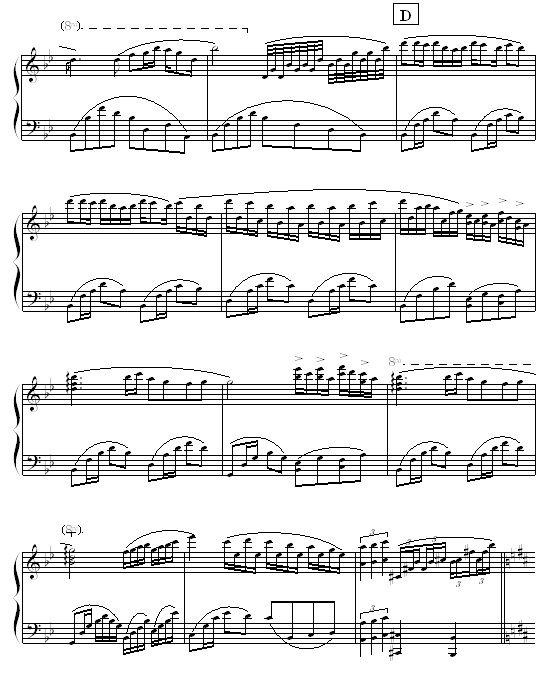 生活的旋律（钢琴独奏）钢琴曲谱（图4）