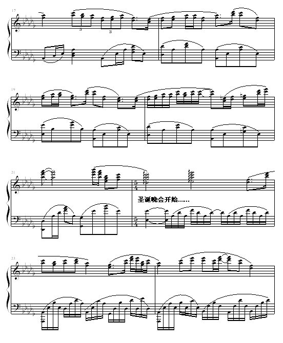 都市夜景钢琴曲谱（图3）