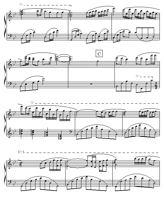 生活的旋律（钢琴独奏）钢琴曲谱（图3）