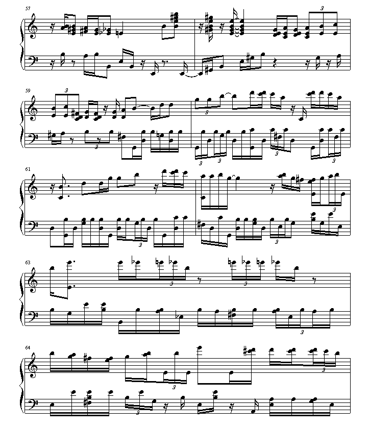 绮想輪旋曲钢琴曲谱（图8）