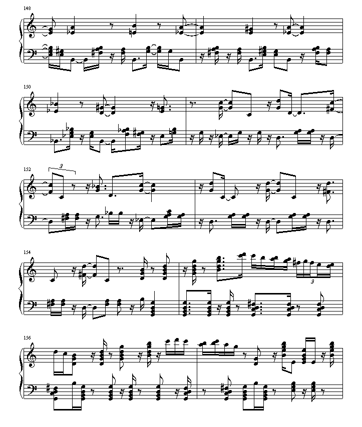 绮想輪旋曲钢琴曲谱（图18）