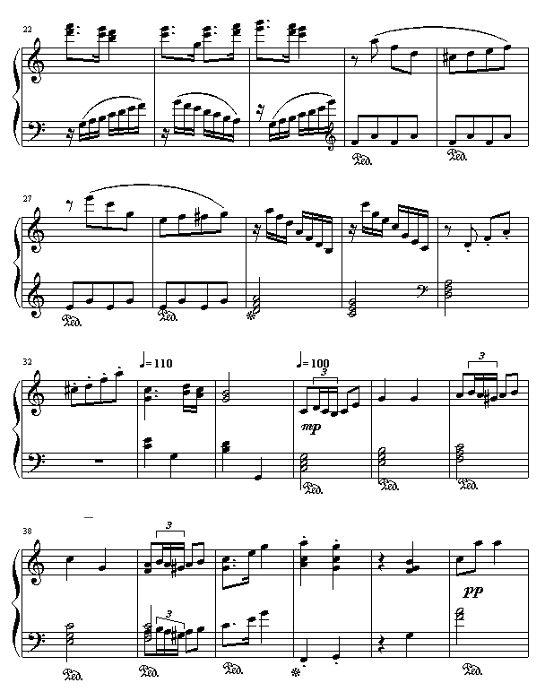 小奏鸣曲.至莫扎特钢琴曲谱（图2）