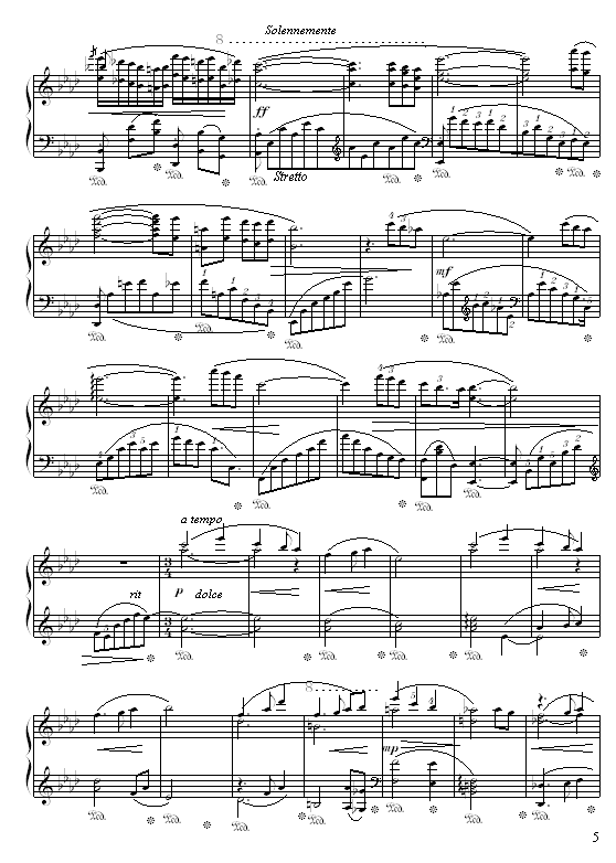 落叶的梦第二首钢琴曲谱（图5）