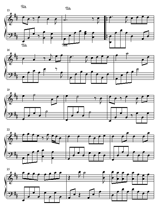 水晶娃娃钢琴曲谱（图2）