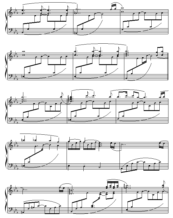月光下的思念钢琴曲谱（图3）