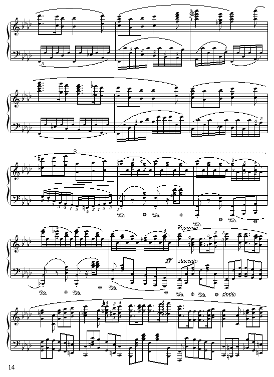 落叶的梦第二首钢琴曲谱（图14）