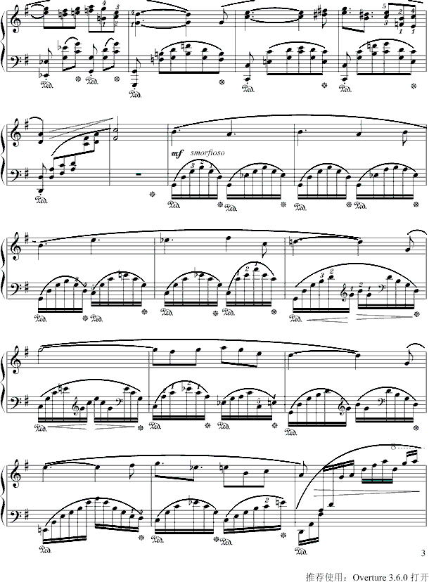 小夜曲钢琴曲谱（图3）