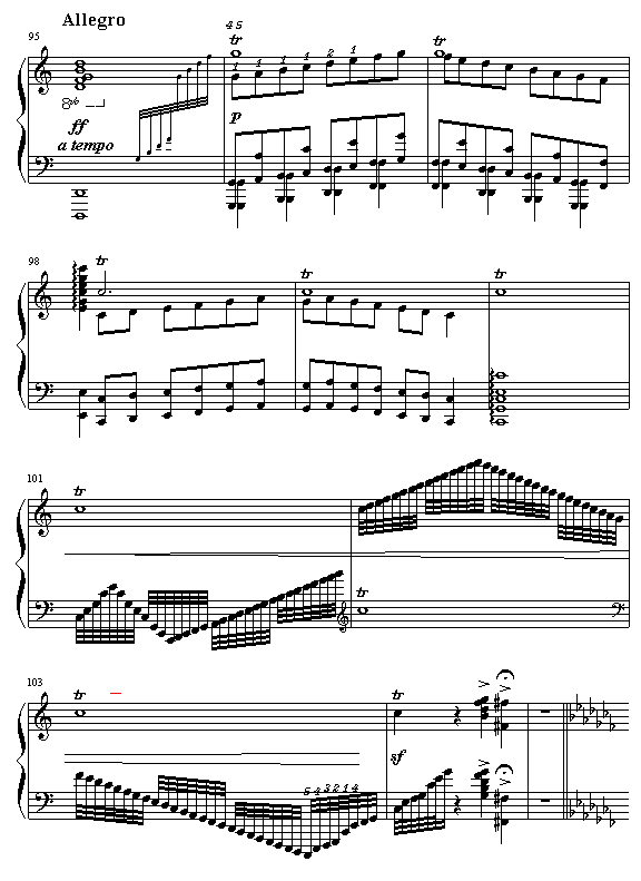 c大调练习曲钢琴曲谱（图9）