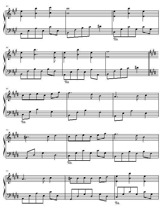 雪钢琴曲谱（图4）