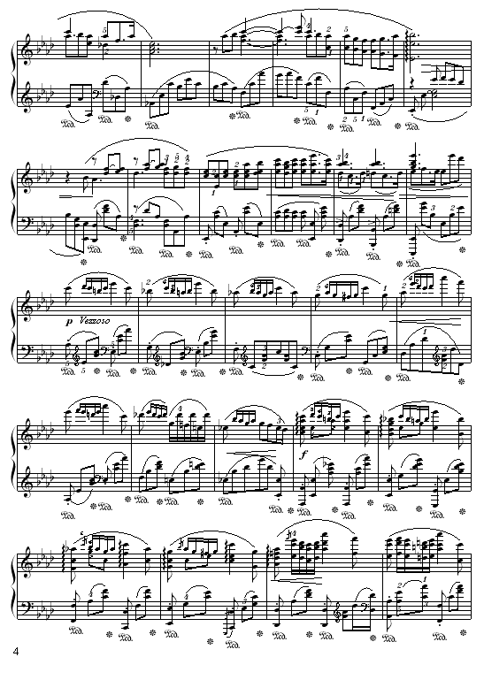 落叶的梦第二首钢琴曲谱（图4）