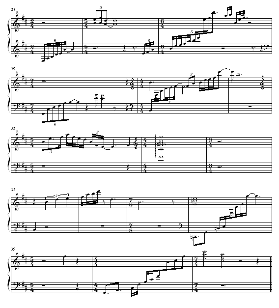 音乐大杂烩钢琴曲谱（图3）