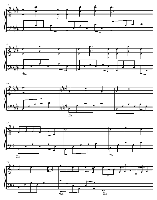 雪钢琴曲谱（图5）