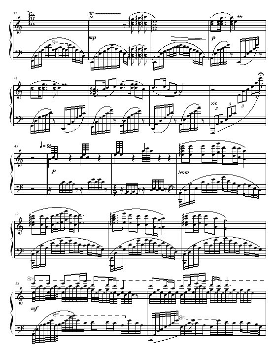 夕阳下的水韵钢琴曲谱（图3）