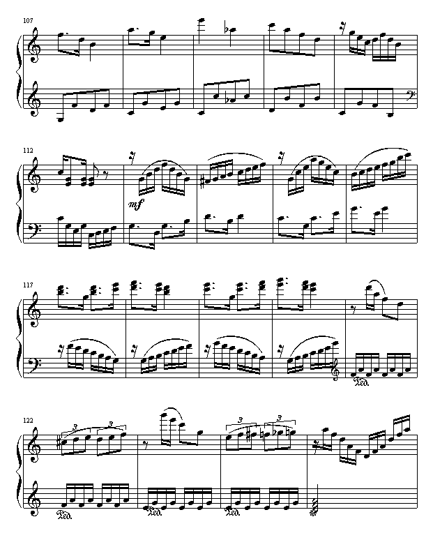 小奏鸣曲.至莫扎特钢琴曲谱（图6）