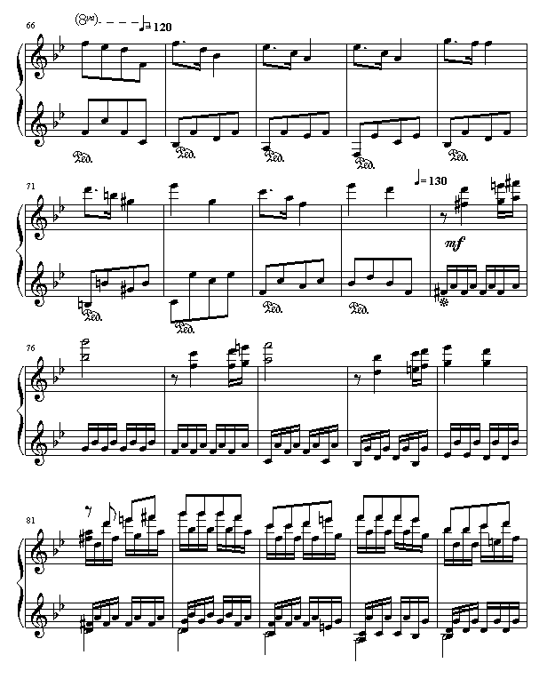 小奏鸣曲.至莫扎特钢琴曲谱（图4）