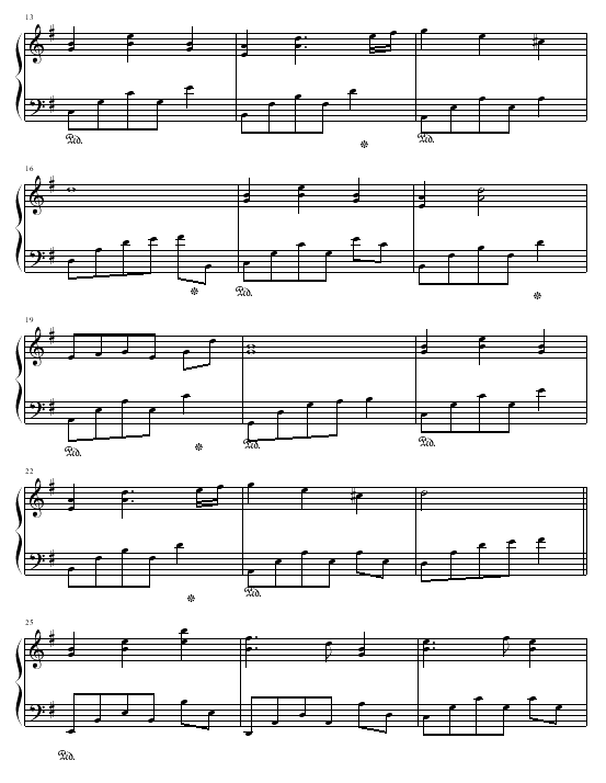雪钢琴曲谱（图2）