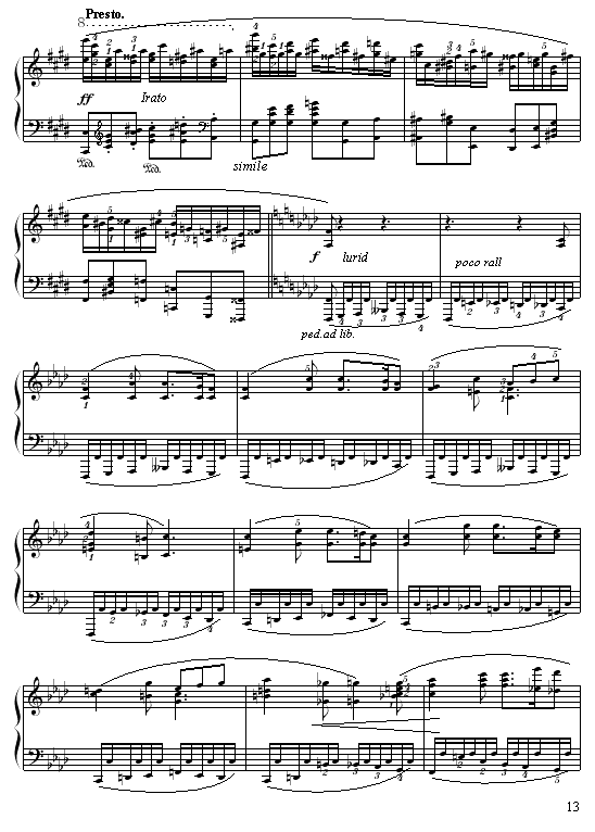 落叶的梦第二首钢琴曲谱（图13）