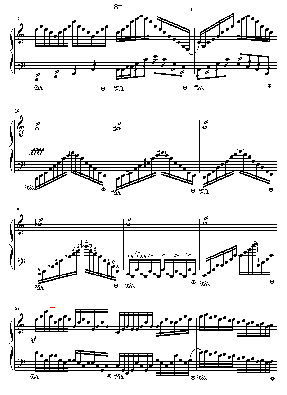 c大调练习曲钢琴曲谱（图2）