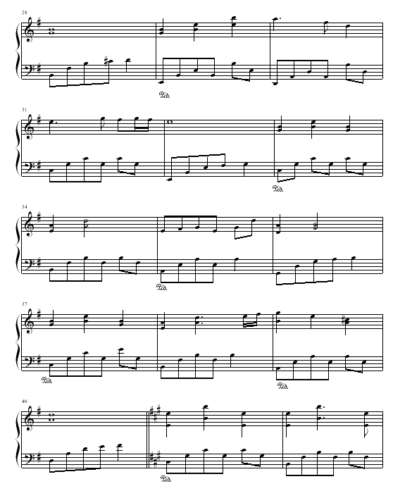 雪钢琴曲谱（图3）