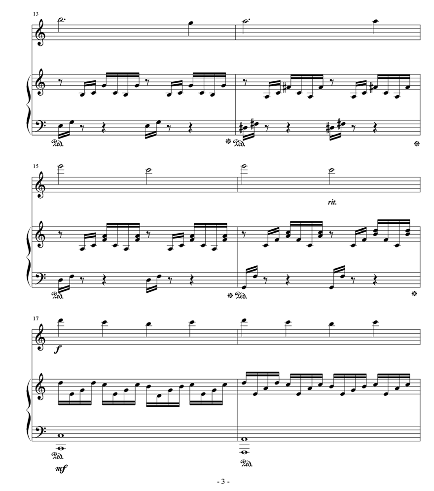 《不能说的秘密》路小雨钢琴曲谱（图3）