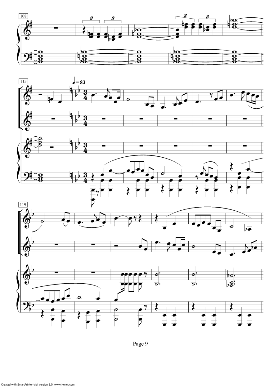 娄山关合唱谱钢琴曲谱（图9）