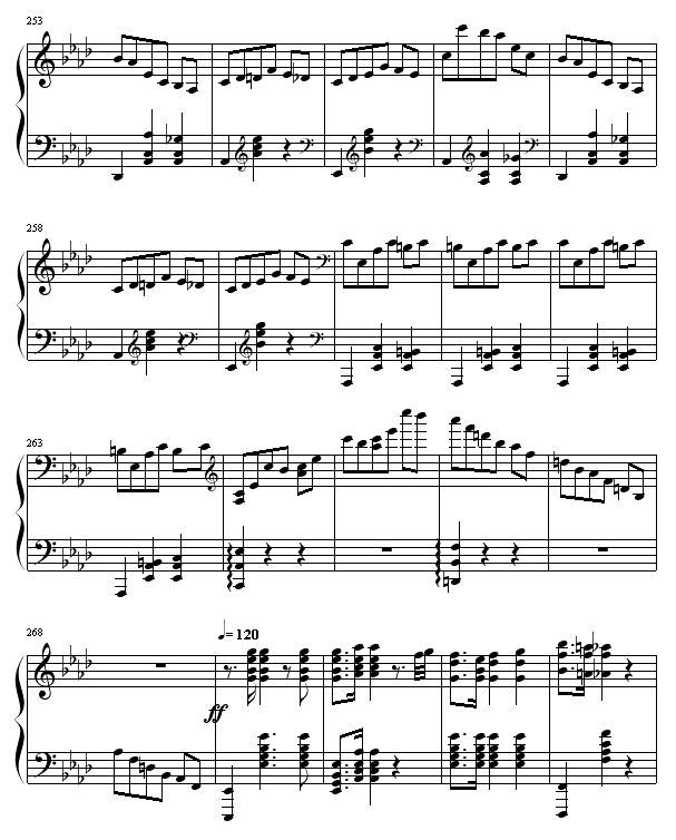 热情华尔滋钢琴曲谱（图14）