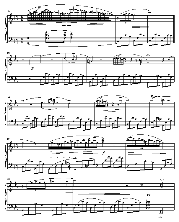 c 小调夜曲钢琴曲谱（图5）