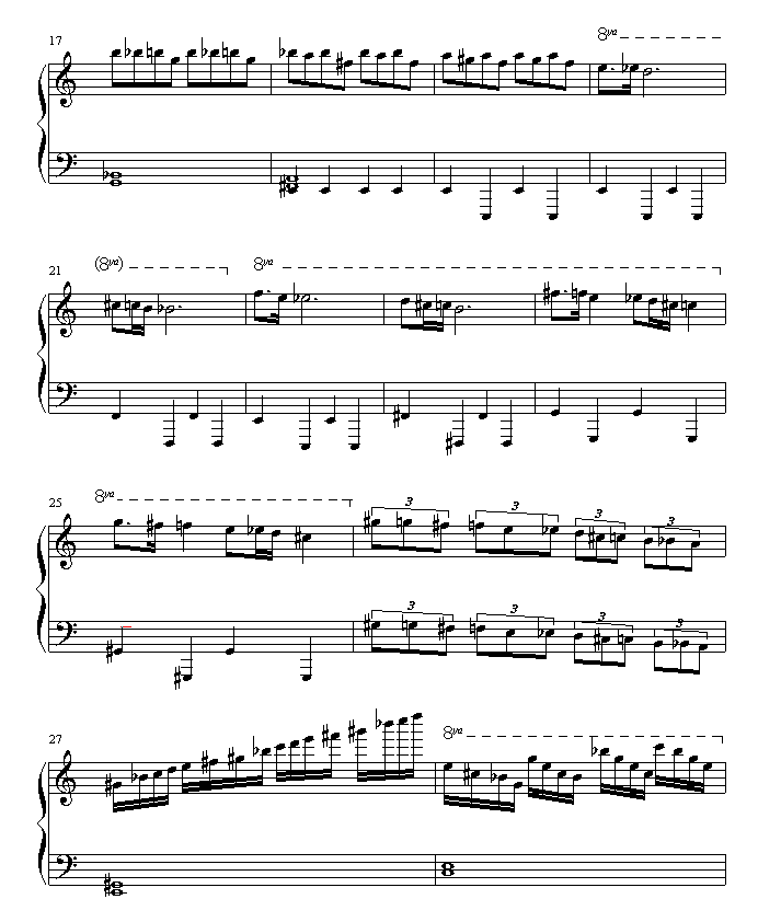 秋风秋雨钢琴曲谱（图2）
