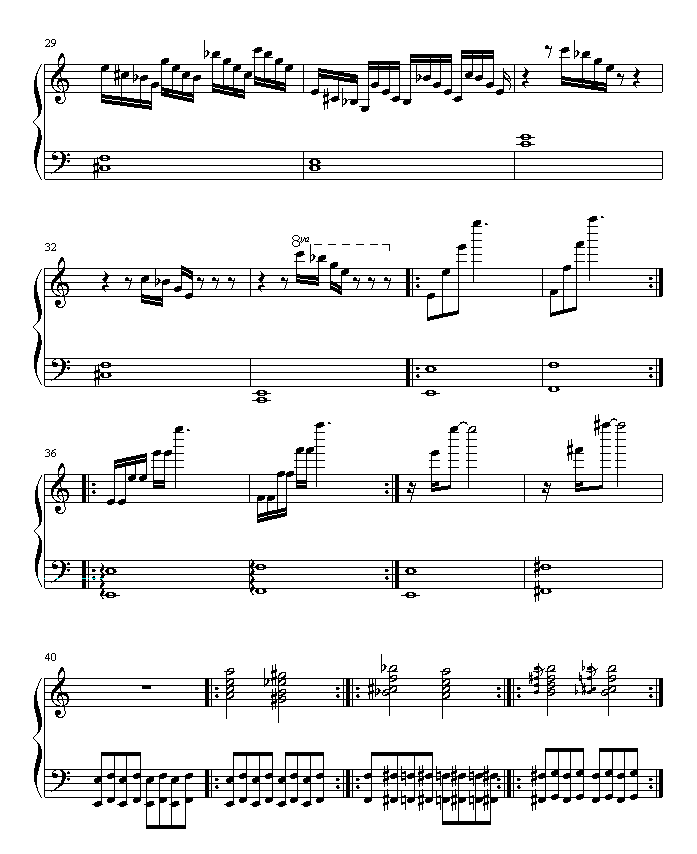 秋风秋雨钢琴曲谱（图3）