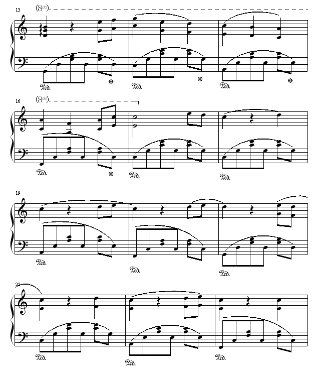 幸福中的美好钢琴曲谱（图2）
