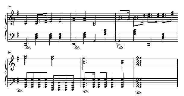 夏日进行曲钢琴曲谱（图4）