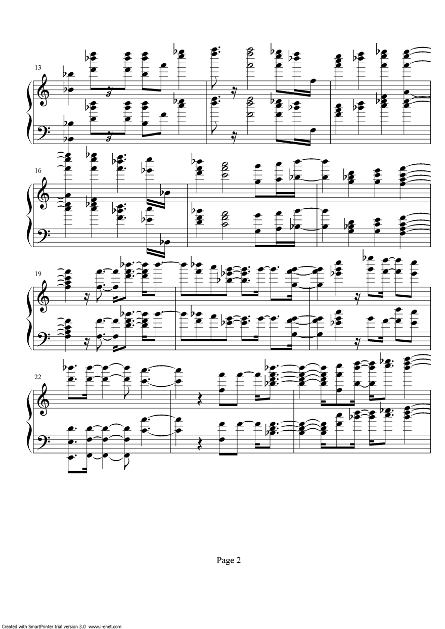 美国国歌 title钢琴曲谱（图2）