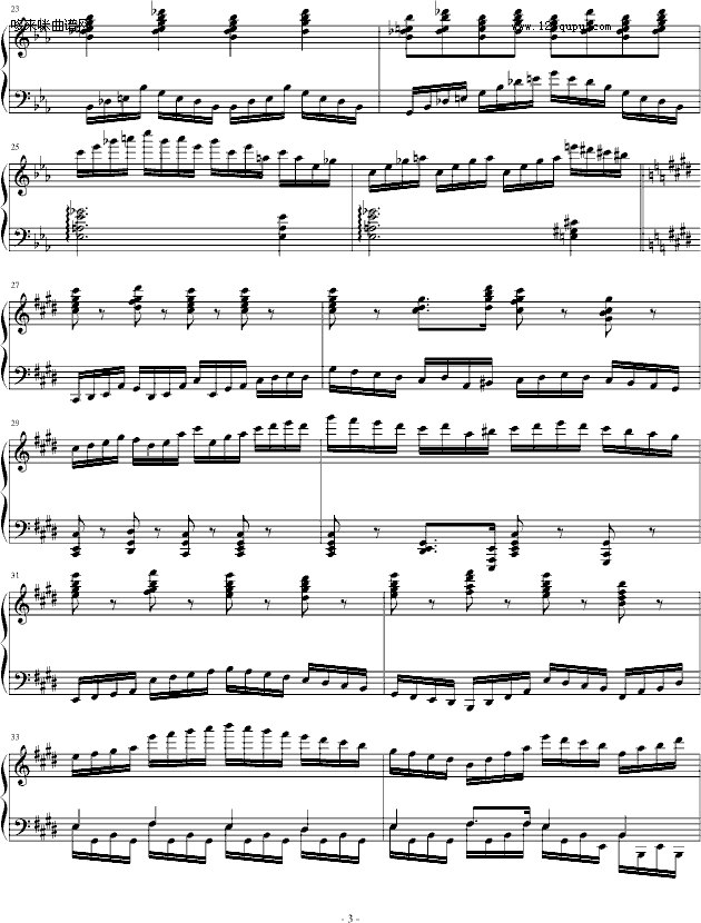 练习曲(皇帝)-清代皇帝钢琴曲谱（图3）
