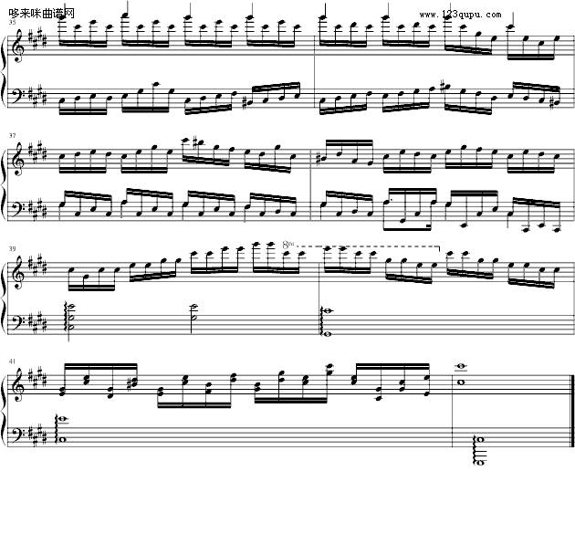 练习曲(皇帝)-清代皇帝钢琴曲谱（图4）